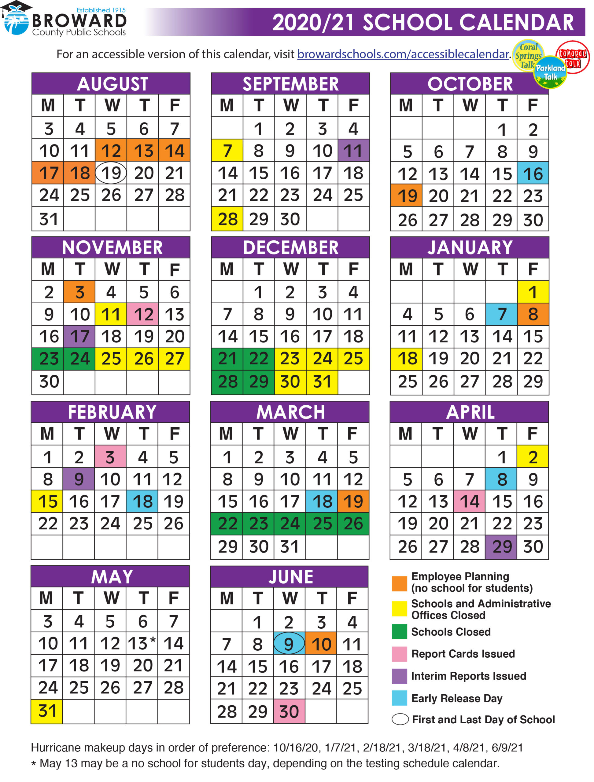 School Calendar 202424 Broward Amitie Andriette