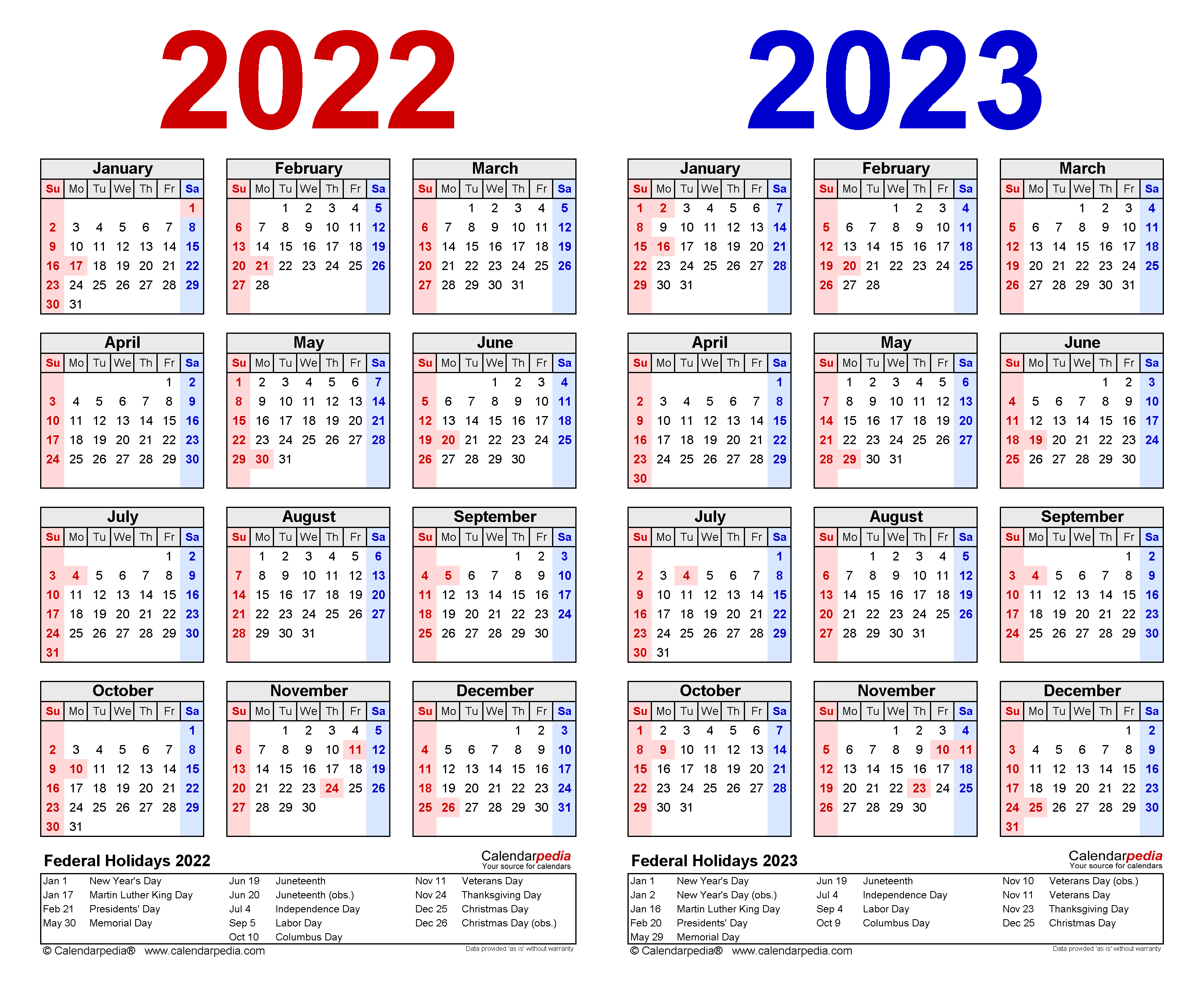 Free Printable 2023 And 2024 Calendar Printable