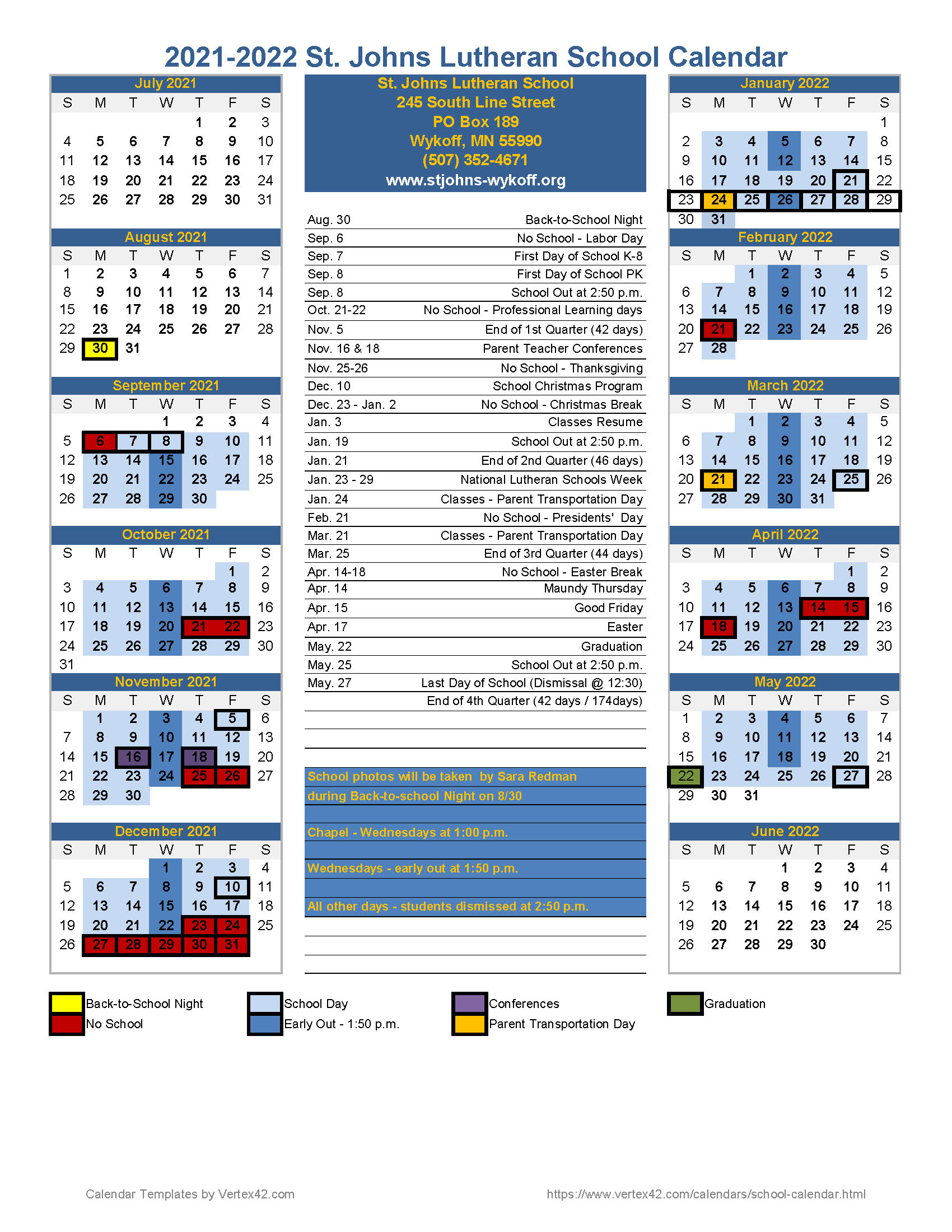St John's University Spring 2024 Calendar 2024 Calendar Printable
