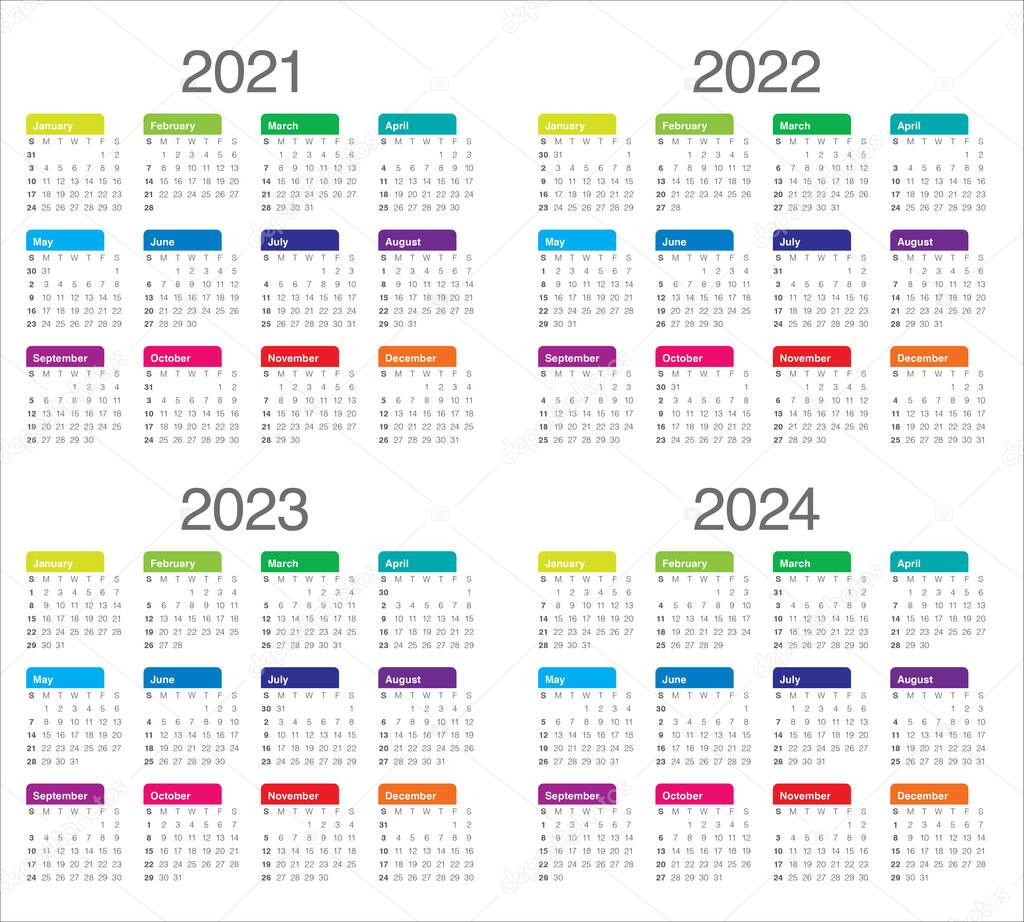 2021 2024 Calendar Plus An Overview With All Calendar Weeks Cw 2024