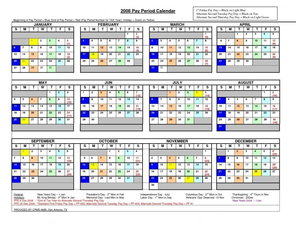 2024 Federal Pay Period Calendar - Printable Calendar