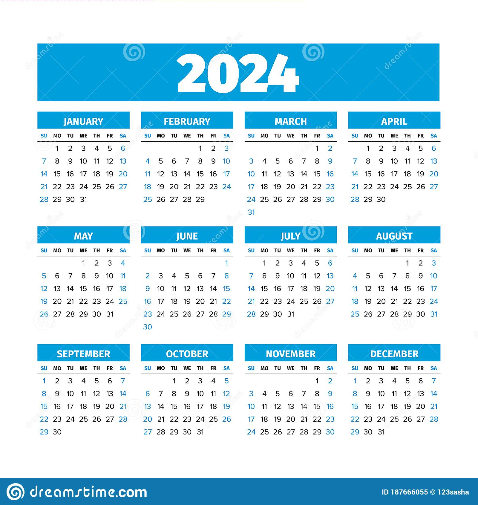 2024 Calendar With Week Numbers 2024 Calendar Printable