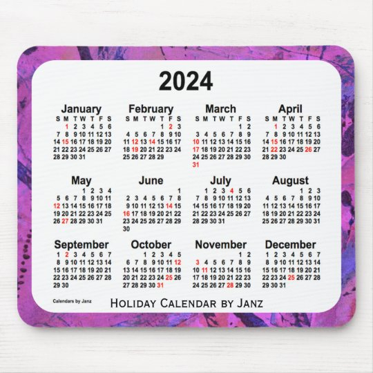 2024 Art Calendar 2024 Calendar Printable
