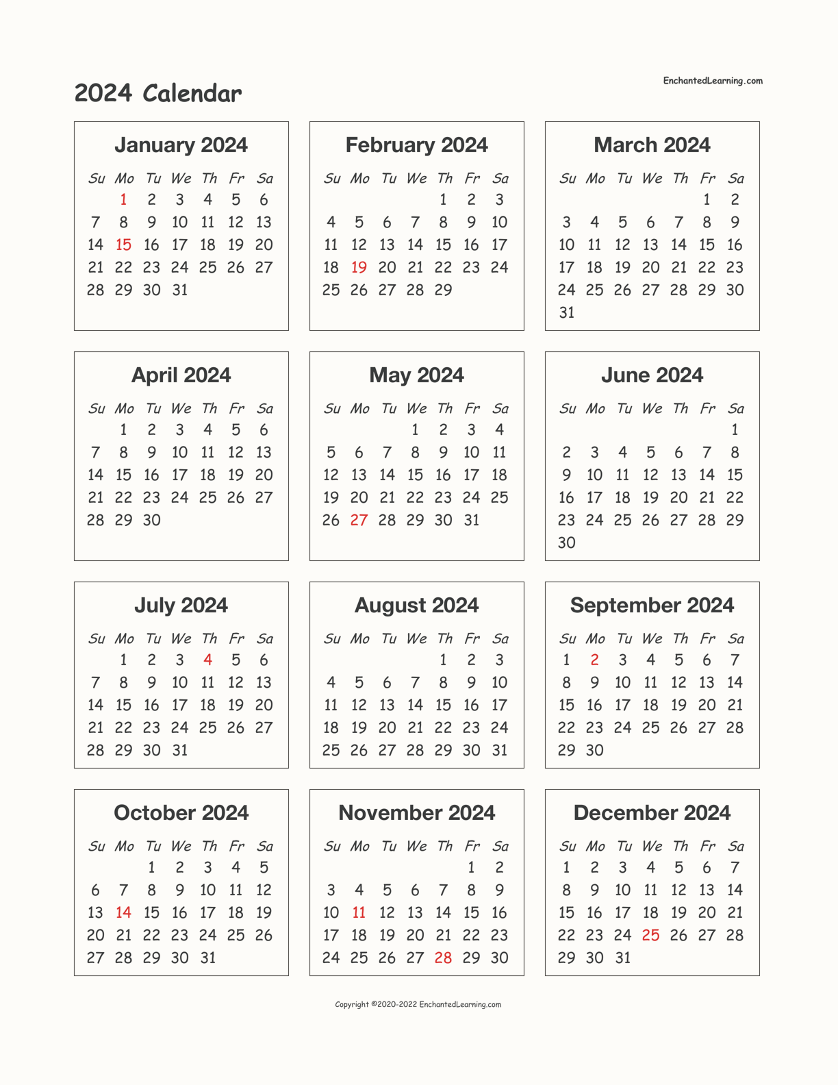 2024 Calendar Printable Free Printable Calendar 2023 Lunar New Year