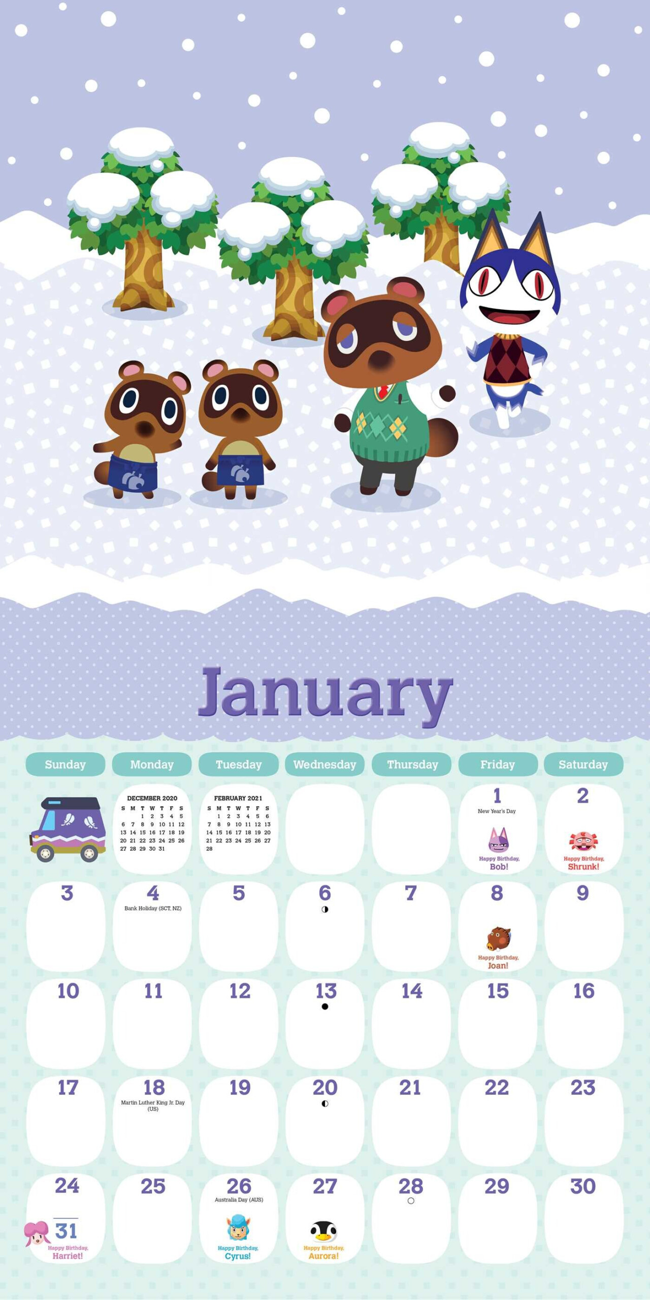 Animal Crossing Advent Calendar 2024 2024 Calendar Printable