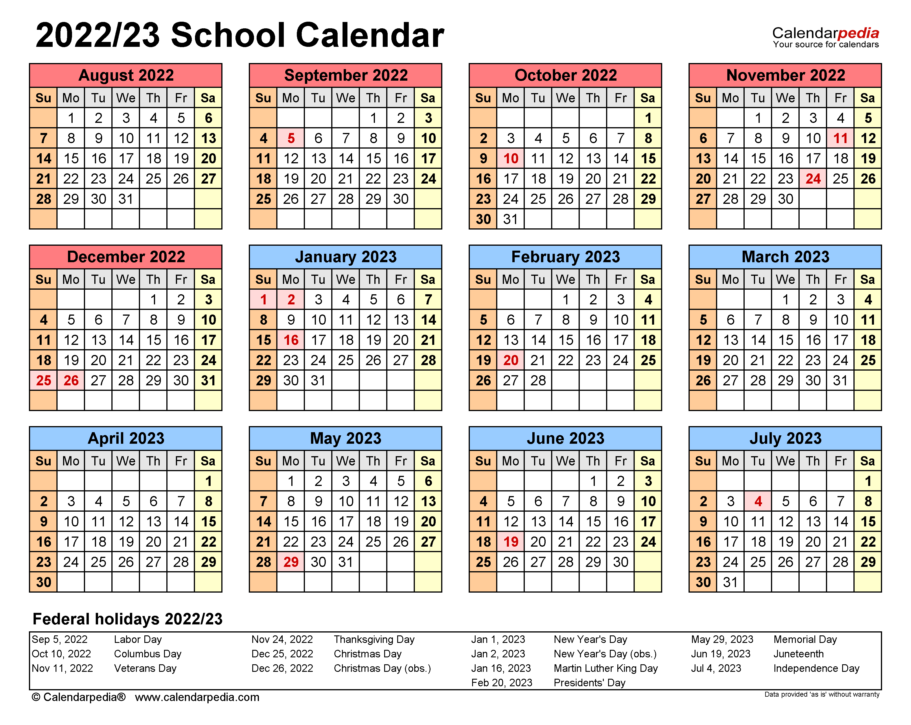 Cal Poly 202223 Calendar Customize and Print