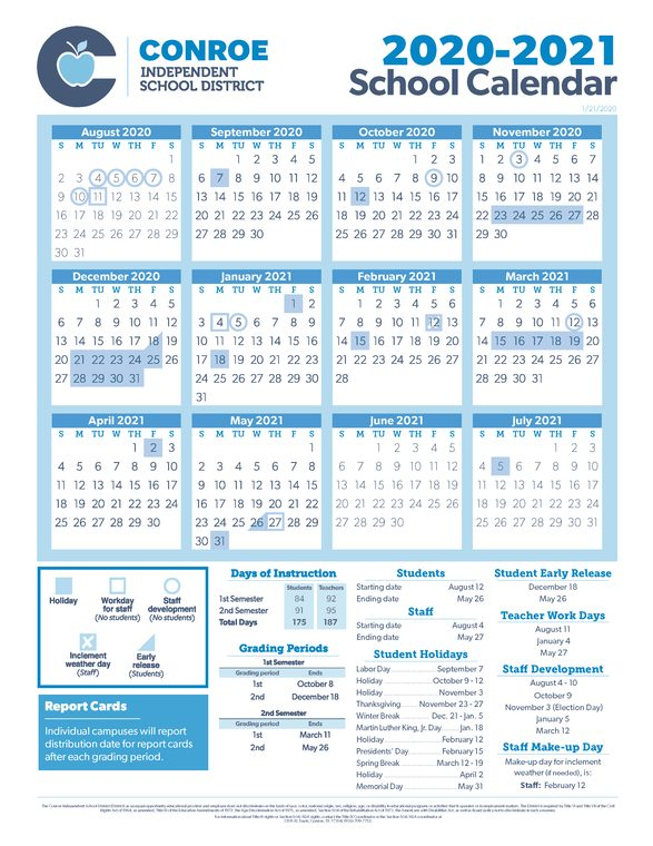 Conroe Isd School Calendar 202425 2024 Calendar Printable