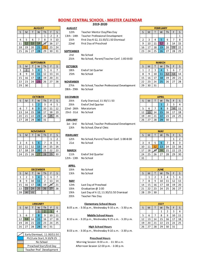 Boone County Schools Calendar 20242023 2024 Calendar Printable