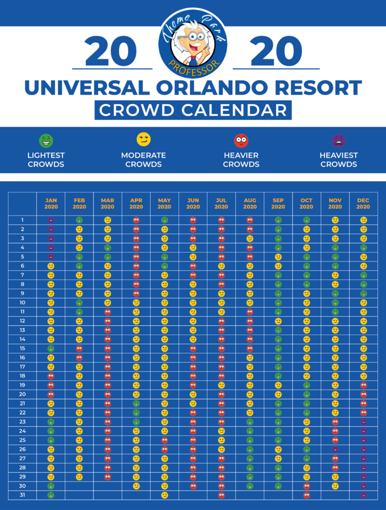 Universal Crowd Calendar 2024 2024 Calendar Printable