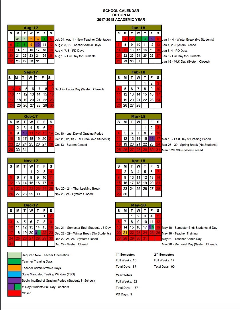 Williamson County School Calendar 2025
