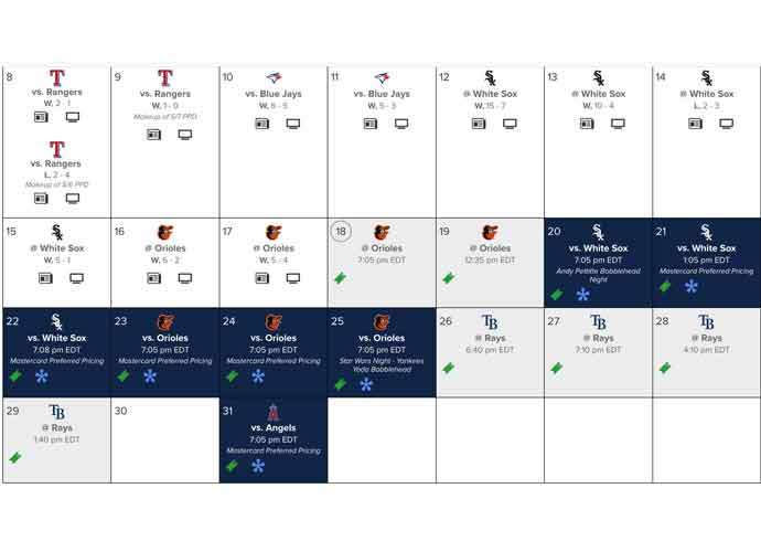 Yankees Schedule 2024 Calendar - 2024 Calendar Printable