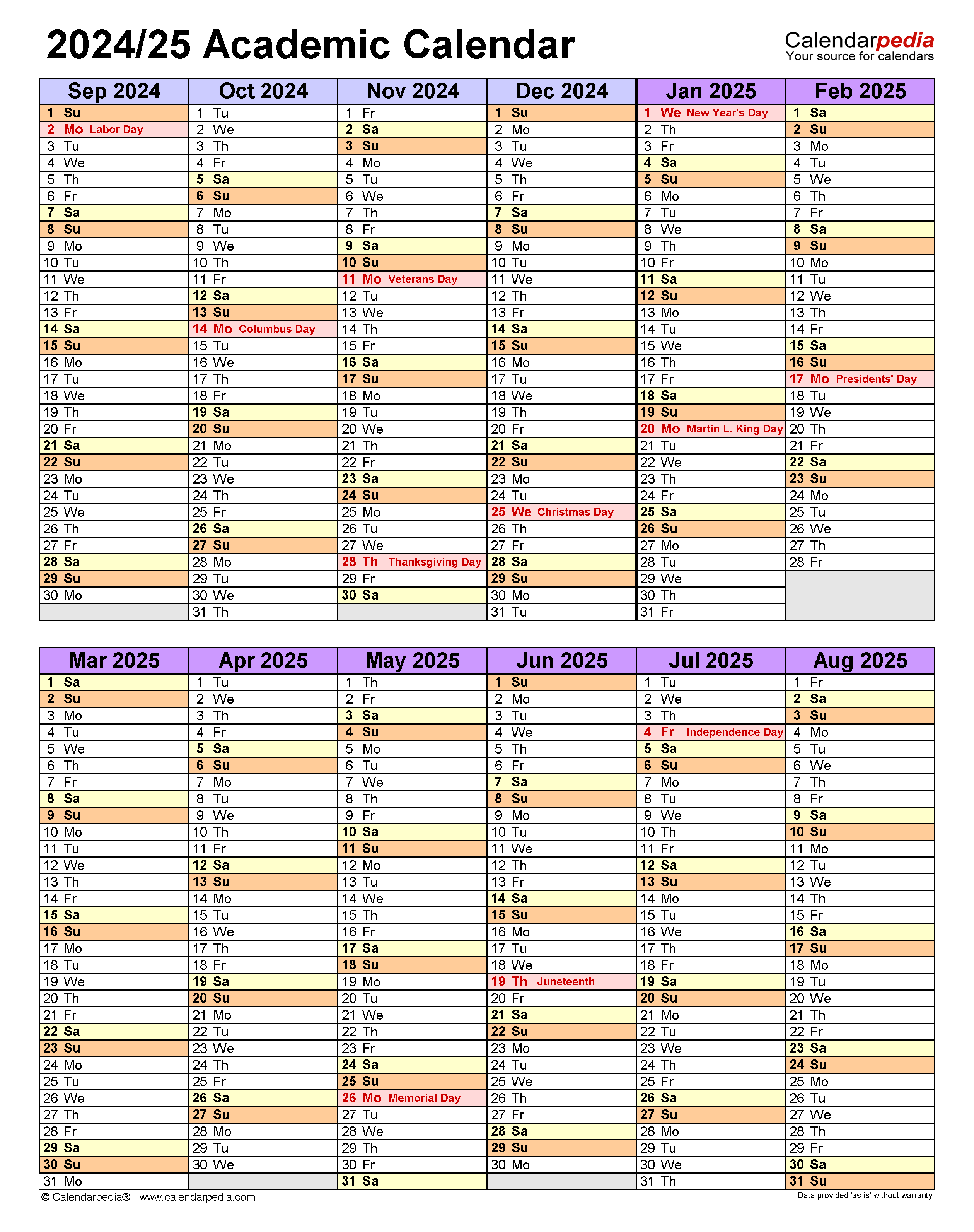 Academic Calendar Umich 202425 2024 Calendar Printable