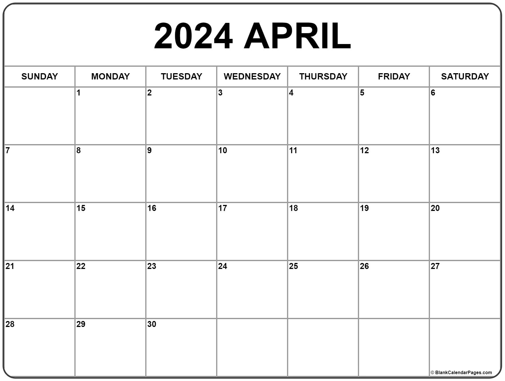 April 2024 Calendar Wallpaper 2024 Calendar Printable