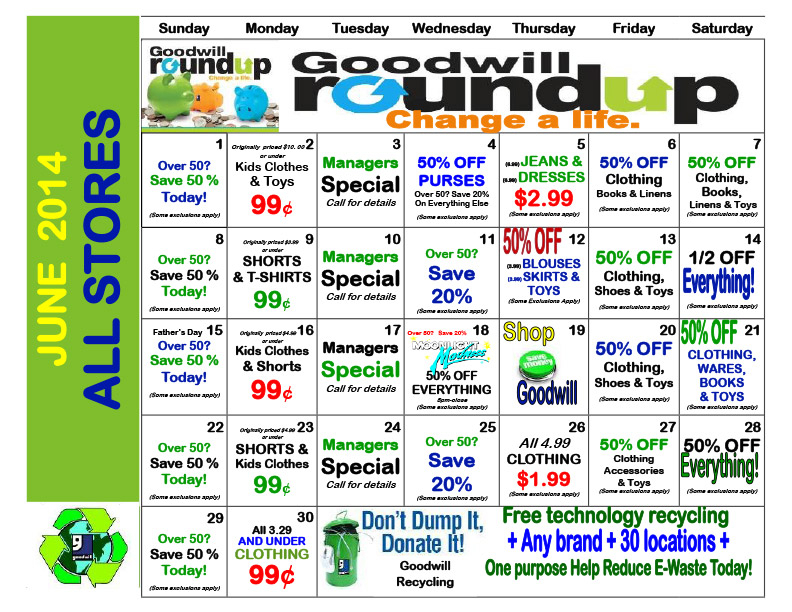 Goodwill Sales Calendar 2024 2024 Calendar Printable